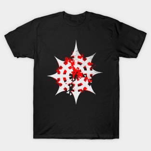 Eight-Pointed Blood Star of Chaos white T-Shirt